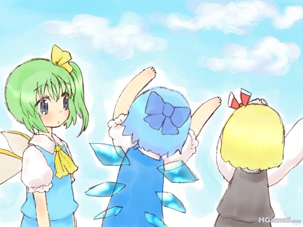 p497676_blonde_hair blue_hair blush cirno daiyousei green_hair rias-shiki_kawaii.jpg
