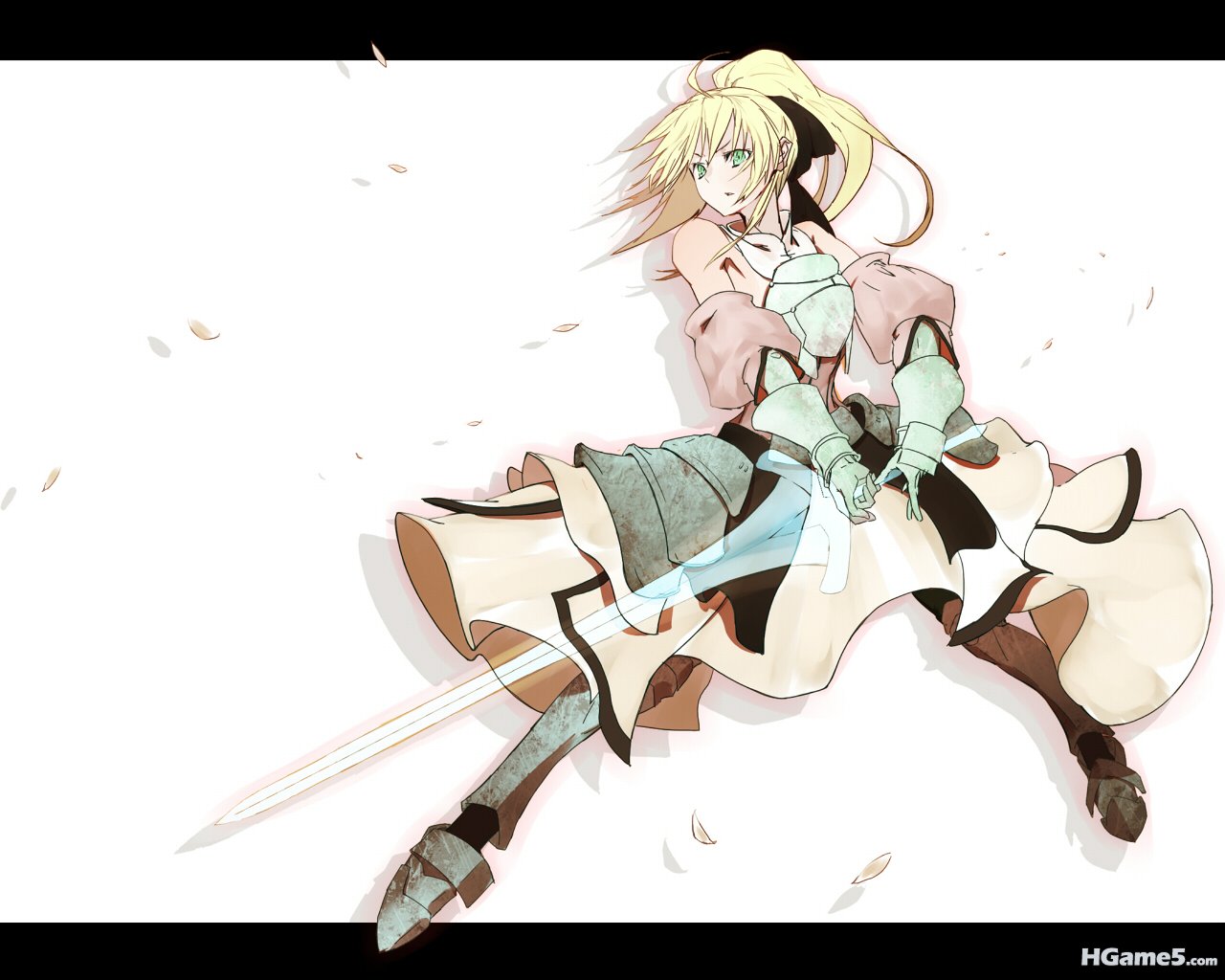 00313_p503760_1280x1024 ahoge armor bare_shoulders blonde_hair detached_sleeves .jpg