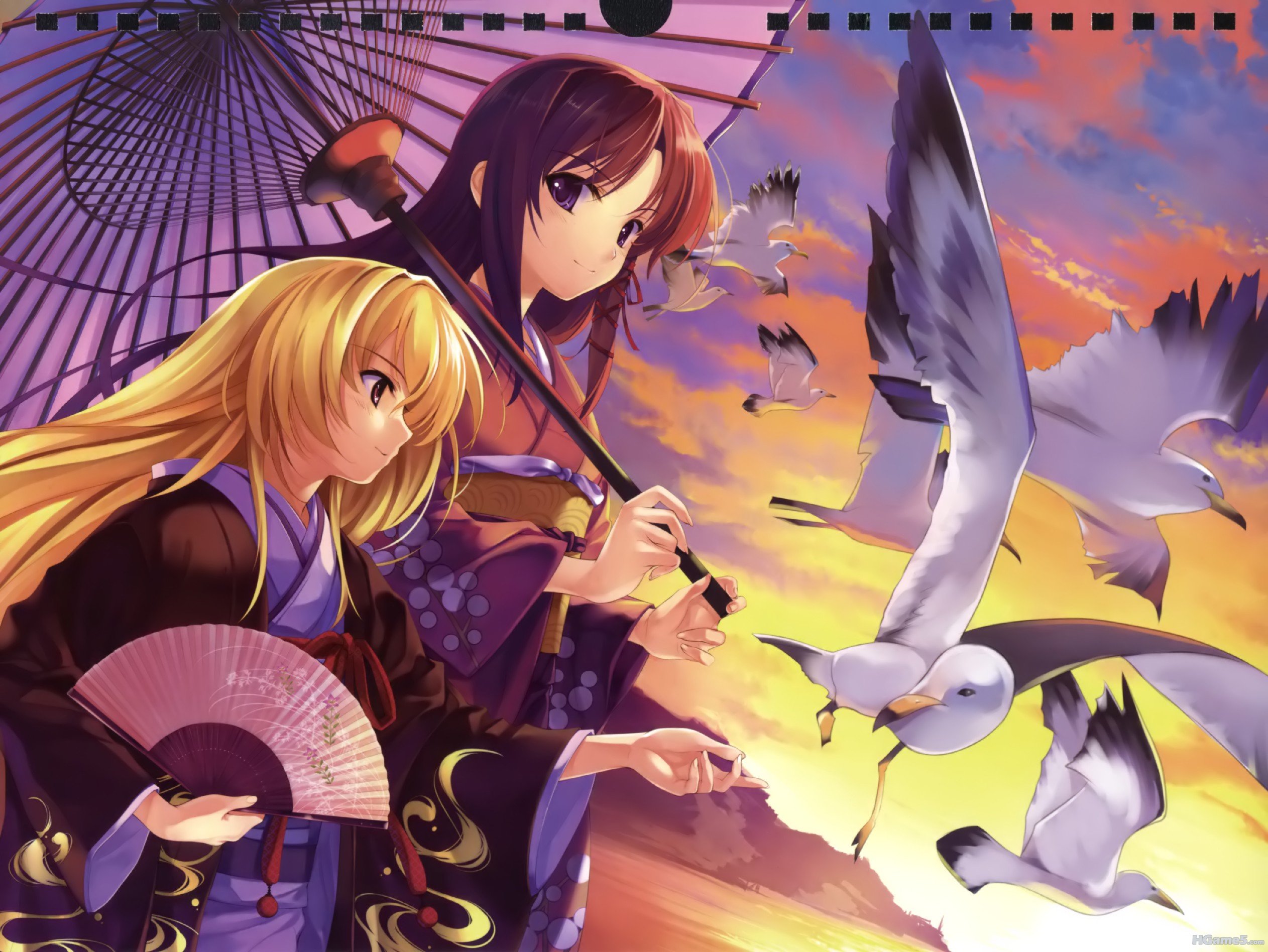 moe 73051 august fortune_arterial kimono kuze_kiriha misaki_kurehito sendou_kaya.jpg