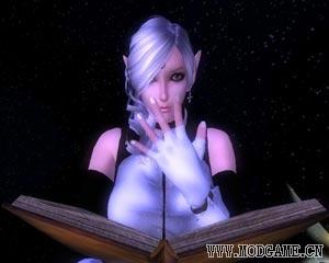 上古卷轴4银发月族美女下载.jpg