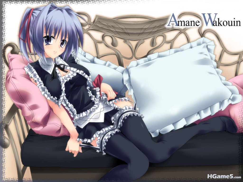 Konachan.com - 61357 blue_hair blush dragonmaterial garter_belt jpeg_artifacts m.jpg