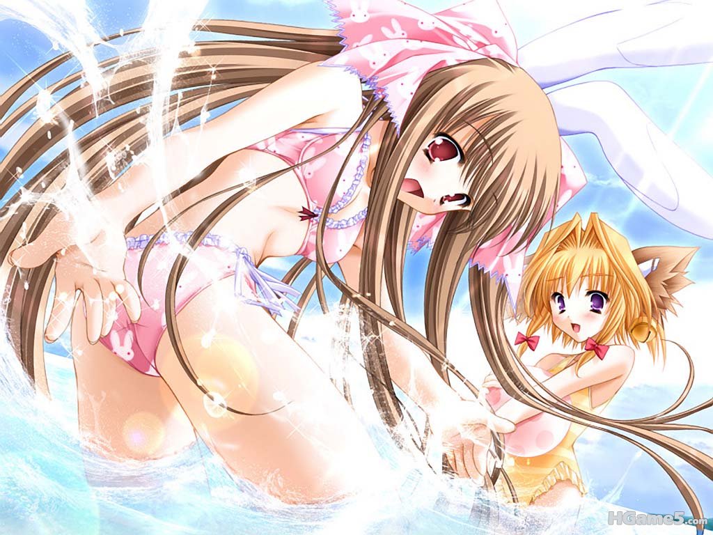 Konachan.com - 11784 animal_ears bunnygirl moekibara_fumitake swimsuit.jpg