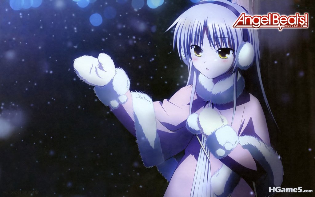 Konachan.com - 89920 angel_beats! night snow tachibana_kanade winter.jpg