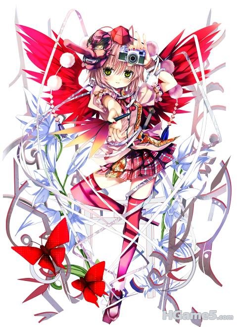 moe 161530 shameimaru_aya shino_(eefy) thighhighs touhou wings.JPG