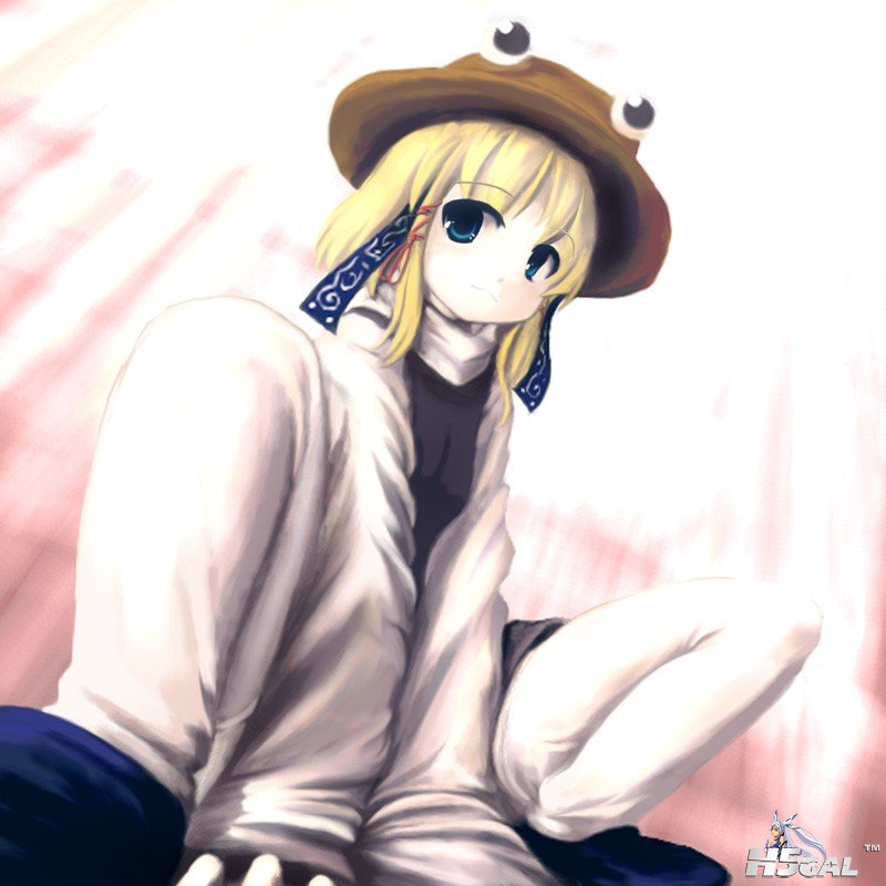 p610619_blonde_hair chipika hat moriya_suwako squat touhou.jpg