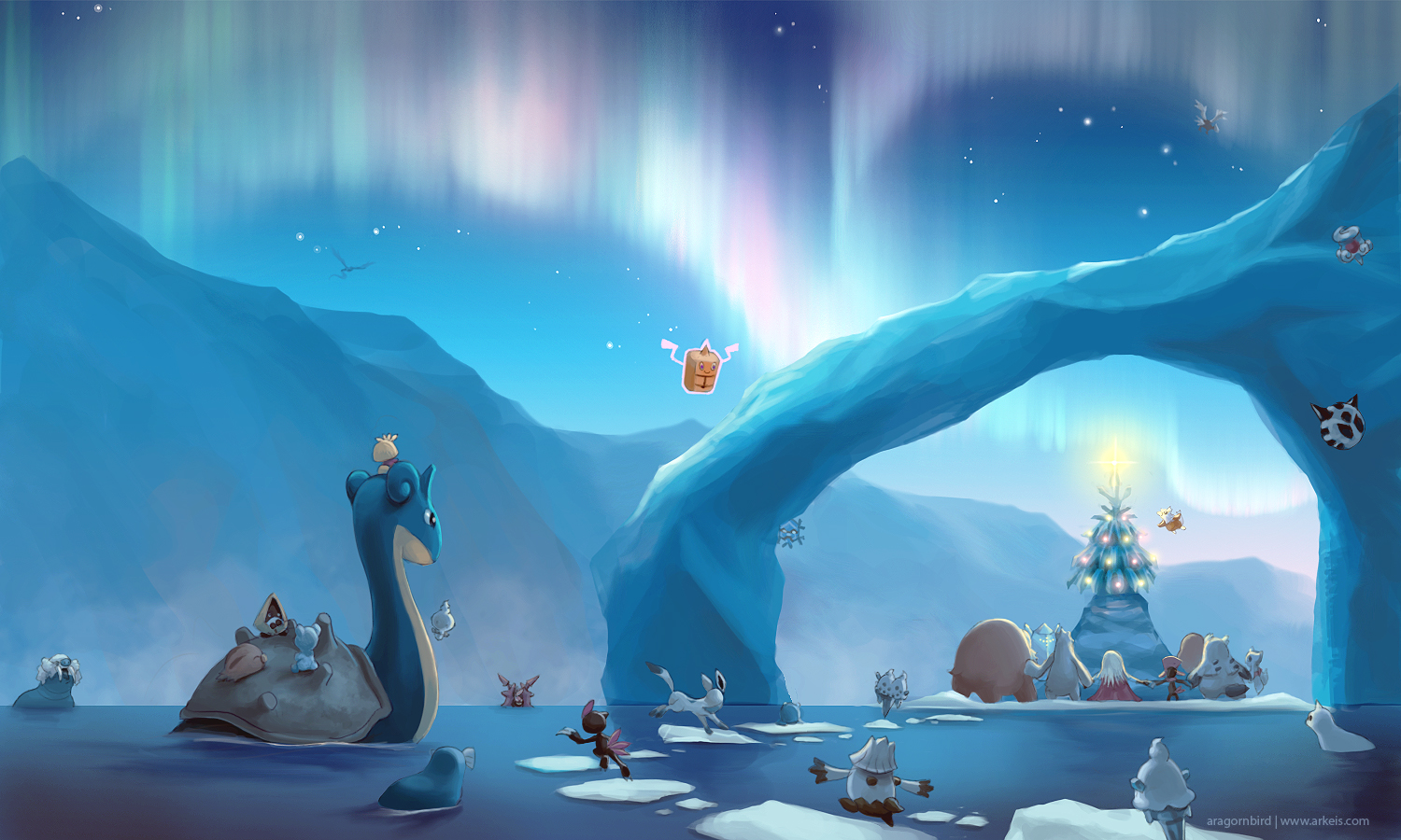 Konachan.com - 109095 beartic cubchoo dewgong glaceon glalie jynx kyurem lapras .jpg