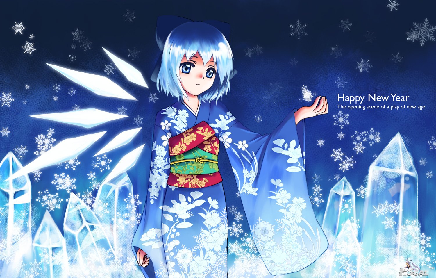 konachan 44234 cirno japanese_clothes kimono touhou.jpg