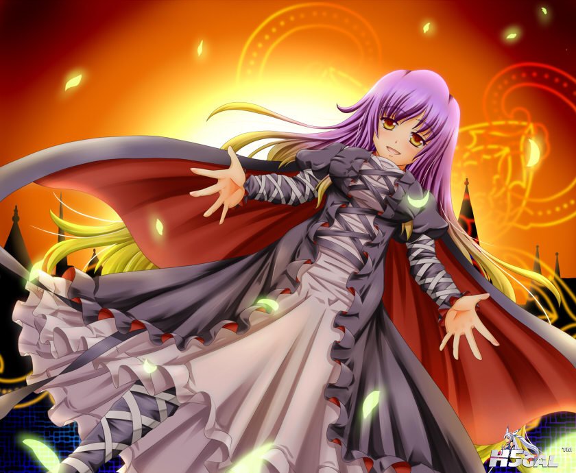 p862627_cape dress gradient_hair hijiri_byakuren iyuuki long_hair multicolored_h.jpg