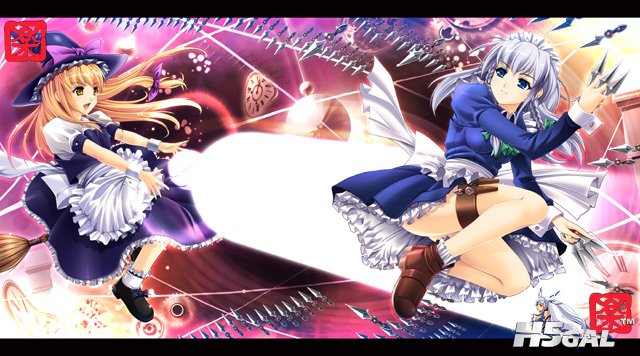 p570033_2girls blonde_hair blue_eyes braid broom hat izayoi_sakuya kirisame_mari.jpg