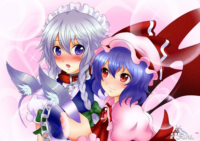 p578643_animal_ears bat_wings blue_eyes blue_hair braid dog_ears hairband hat iz.jpg