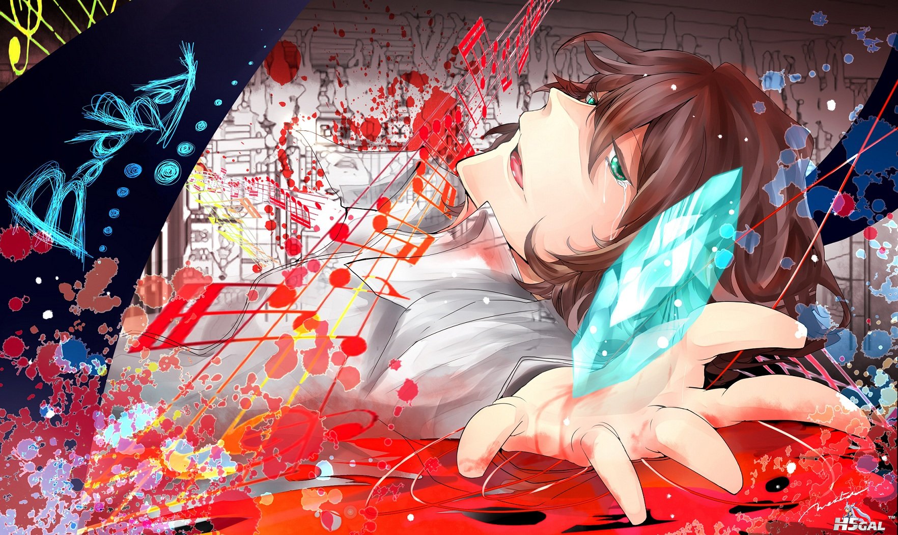 Konachan_com - 139877 aqua_eyes badbye_(vocaloid) brown_hair short_hair vocaloid.jpg