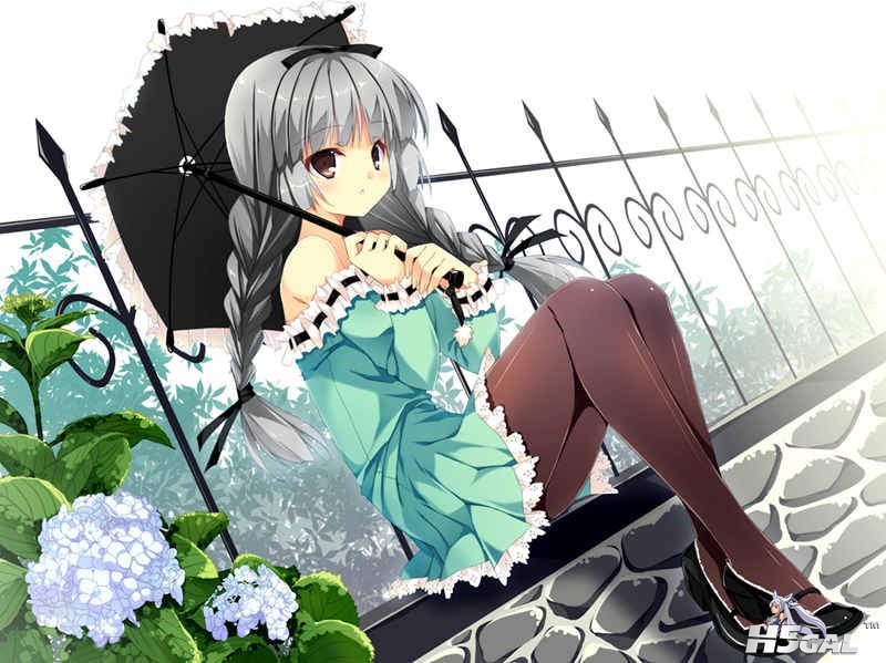 konachan 139129 gray_hair kobayashi_chisato original pantyhose umbrella_副本.jpg