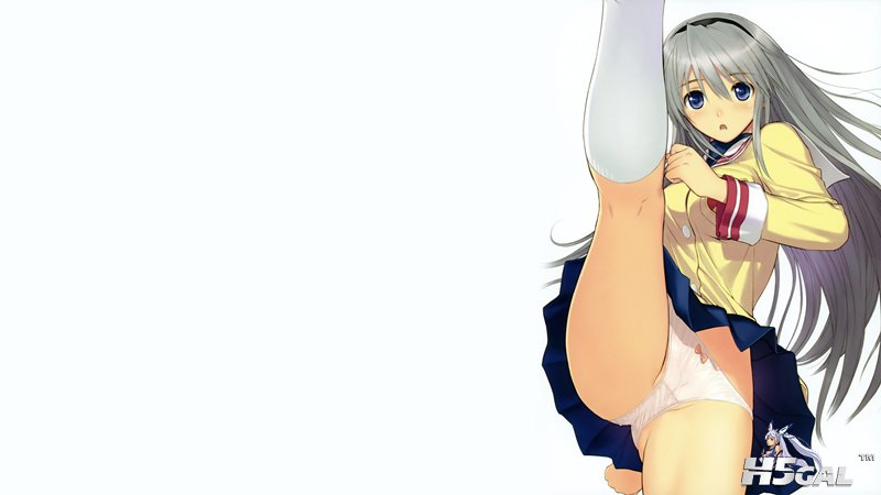 konachan 97416 blue_eyes clannad gray_hair panties sakagami_tomoyo seifuku taka_.jpg