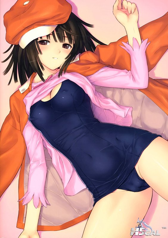 yande 130321 bakemonogatari cameltoe erect_nipples school_swimsuit sengoku_nadek.jpg