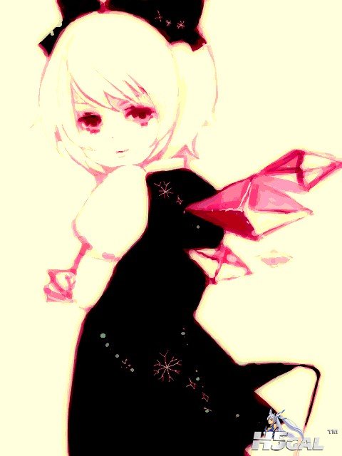 p790818_alternate_color ame_**e cirno crossed_arms dress hair_ribbon ice monoch.jpg
