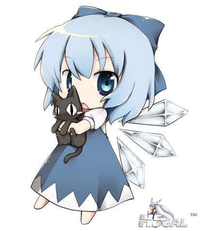 p676499__[ blue_eyes bow cat chibi cirno hair_bow holding open_mouth short_hair .jpg