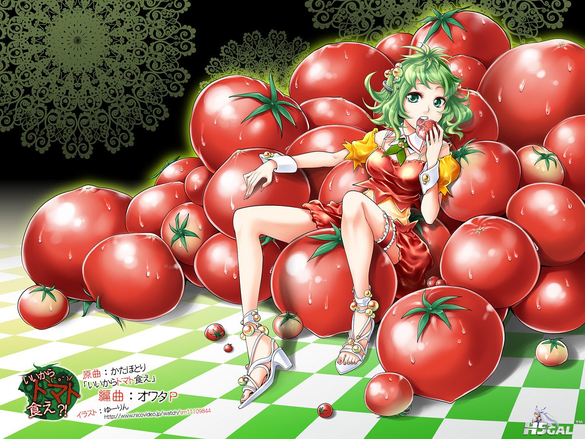 Konachan_com - 149668 food fruit green_hair gumi kitano_tomotoshi vocaloid.jpg