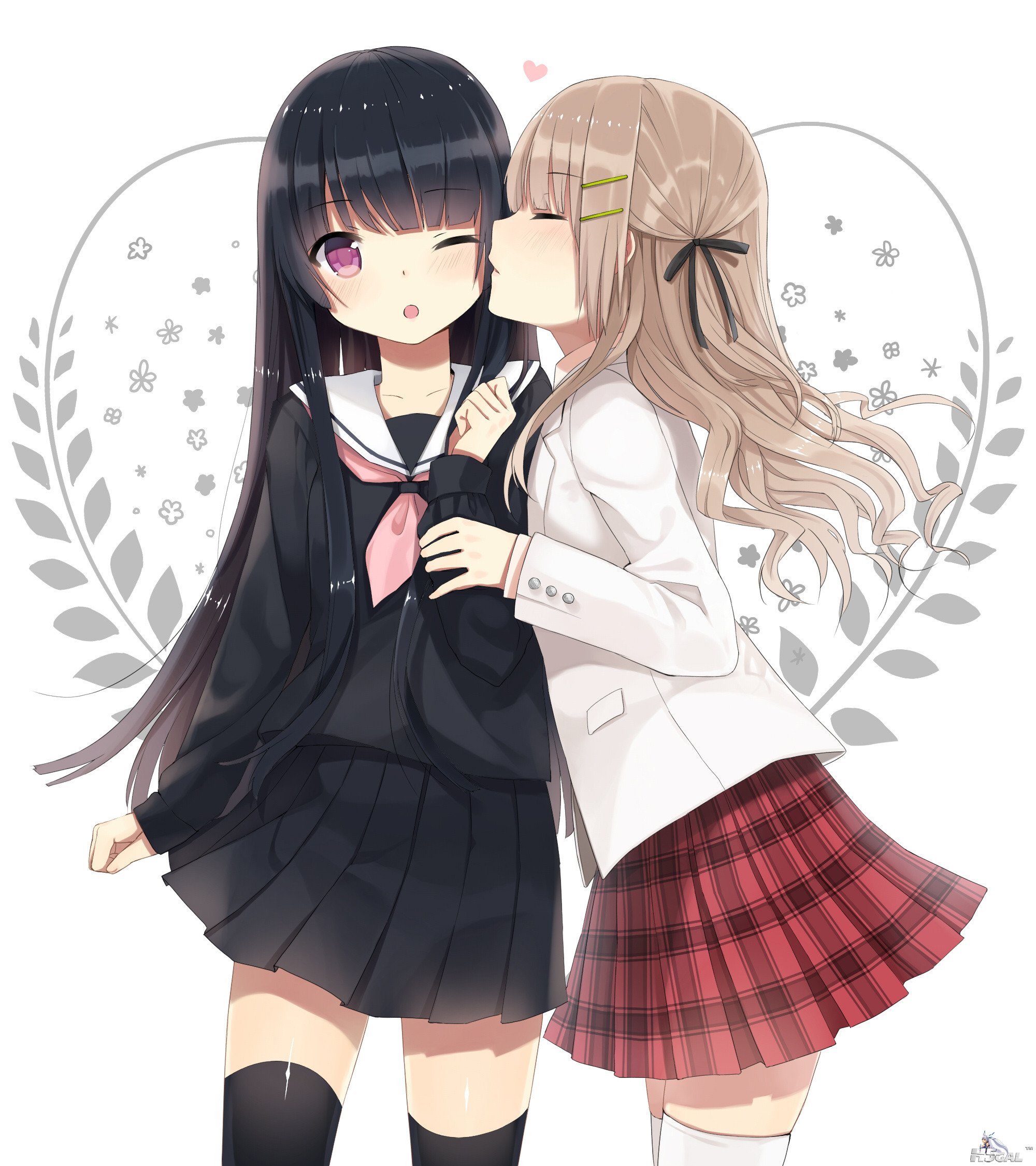 yande 249984 jpeg_artifacts kurasawa_moko seifuku thighhighs yuri.jpg