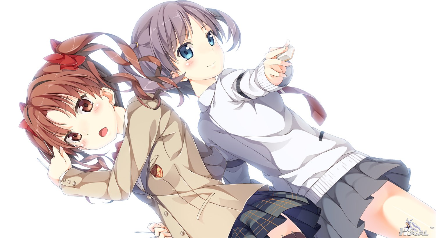 Konachan.com - 176545 black_hair brown_hair hanada_kirame saki shirai_kuroko ski.jpg
