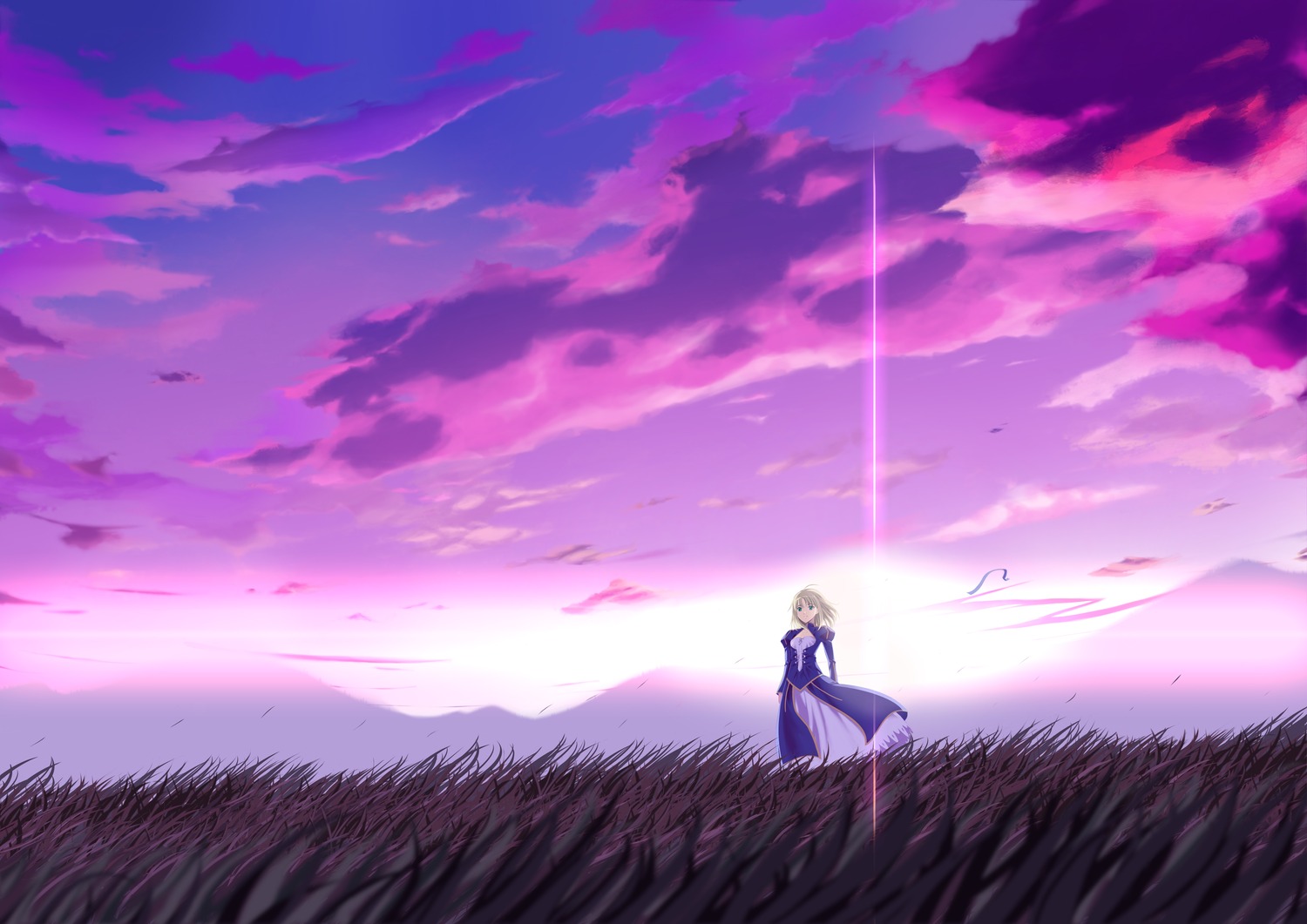 yande.re 175685 sample fate_stay_night landscape saber yukitarou.jpg