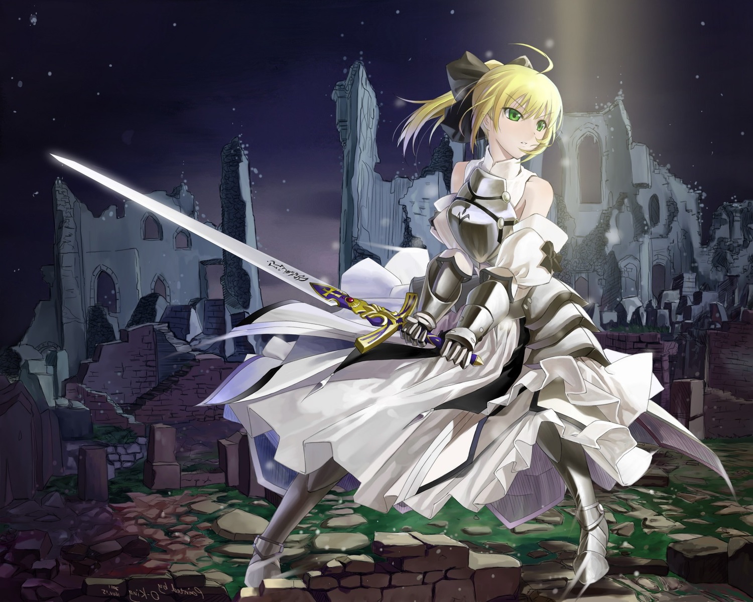 yande.re 214448 sample armor dress fate_stay_night okingjo saber saber_lily sword.jpg