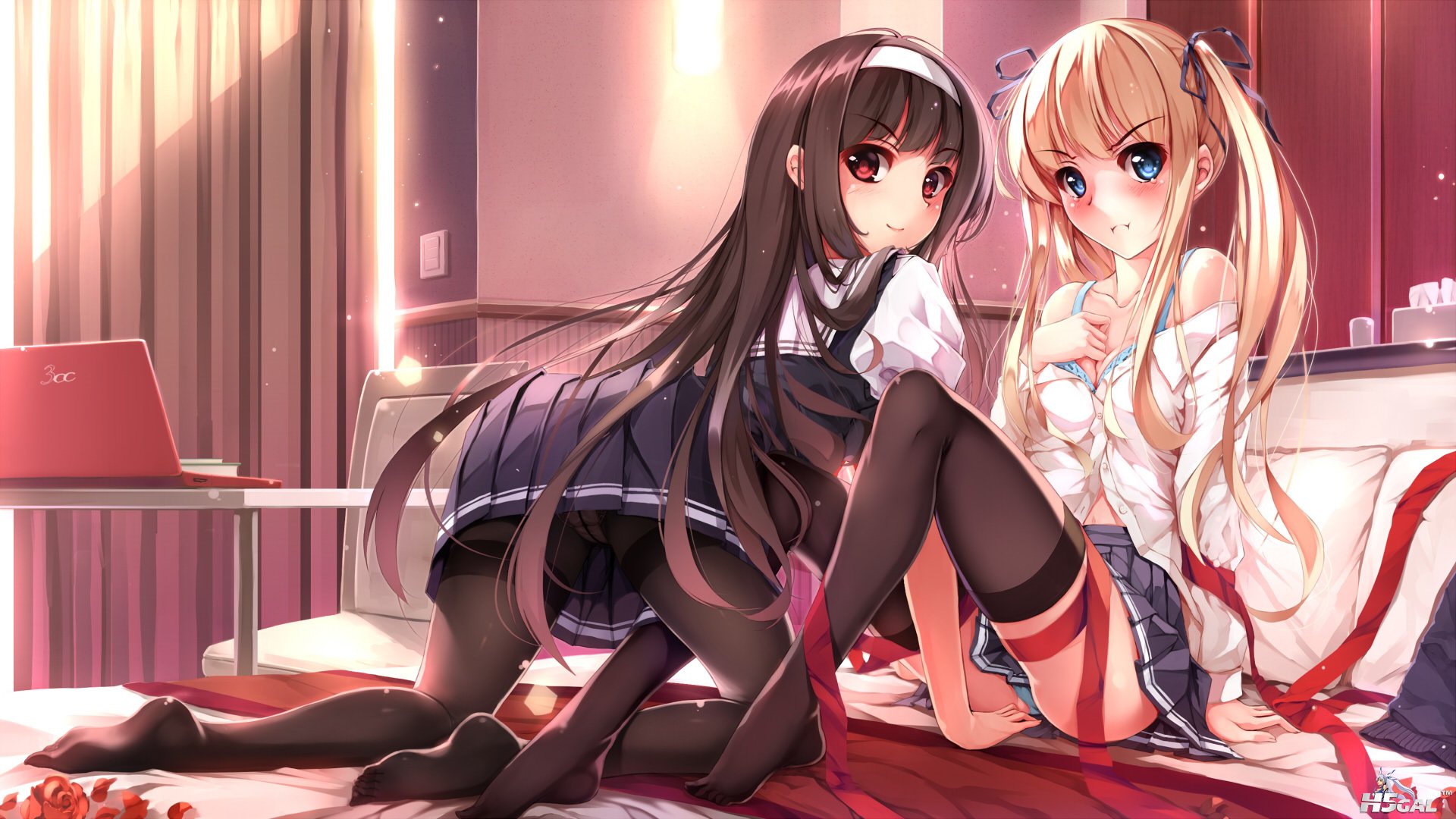 314869 ass bra cameltoe cleavage feet kasumigaoka_utaha open_shirt pantsu pantyh.jpg