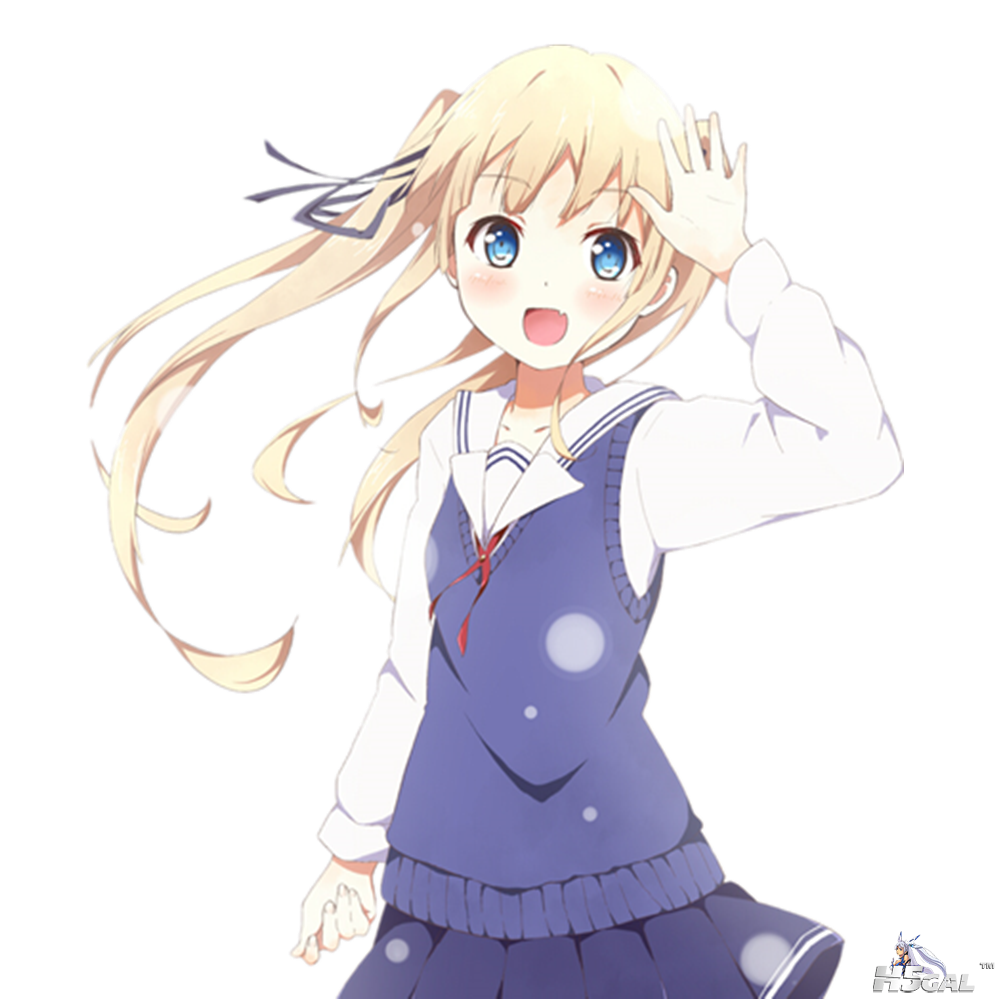 sawamura_spencer_eriri skirt smile solo sweater_vest toma_(shinoza_.png