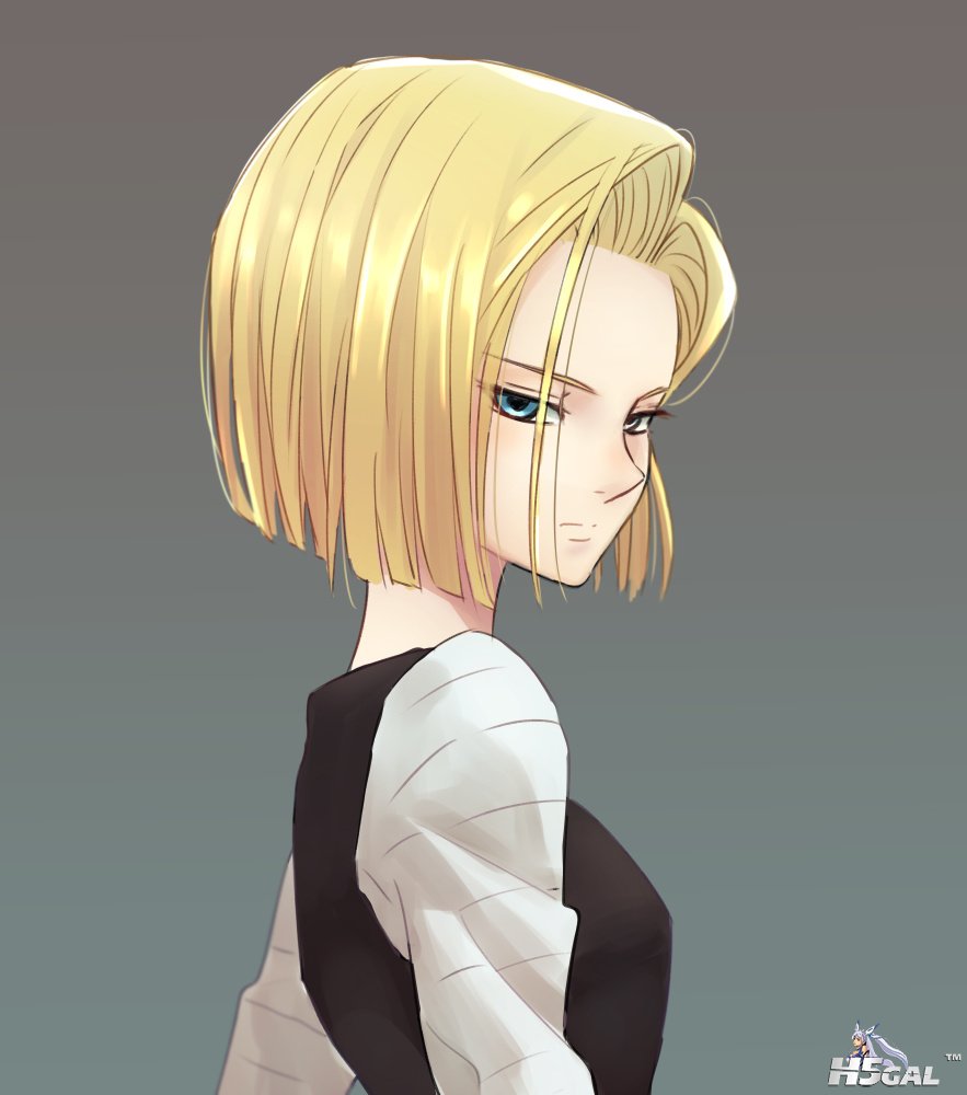 ammonio android_18 bangs blonde_hair blue_eyes dragon_ball dragon_ball_z express.jpg
